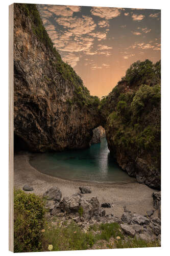 Quadro de madeira Spiaggia dell'Arcomagno, Calábria