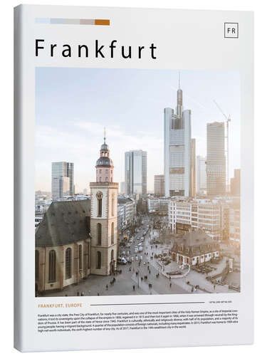 Leinwandbild Frankfurt Cityscape