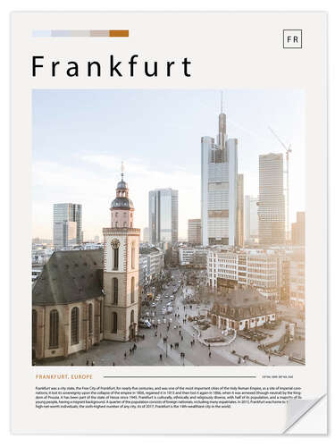 Wandsticker Frankfurt Cityscape