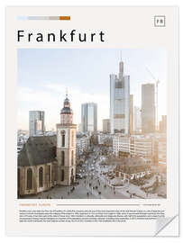 Vinilo para la pared Frankfurt Cityscape