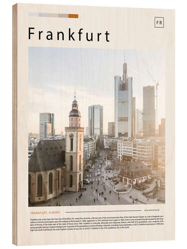 Puutaulu Frankfurt Cityscape