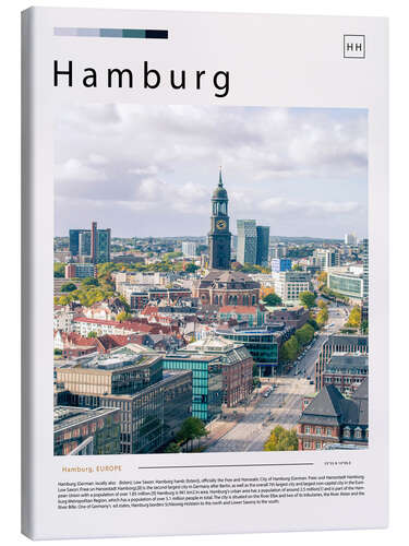 Leinwandbild Hamburg Cityscape