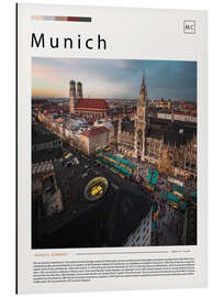 Magnettafel Munich Cityscape
