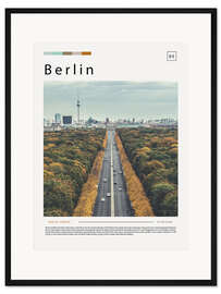 Gerahmter Kunstdruck Berlin Cityscape - nobelart