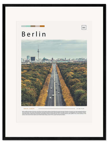 Framed art print Berlin Cityscape