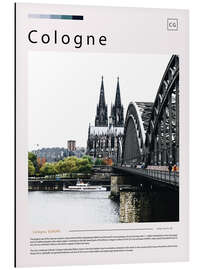 Tableau en aluminium Cologne Cityscape