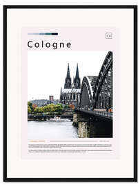 Gerahmter Kunstdruck Cologne Cityscape