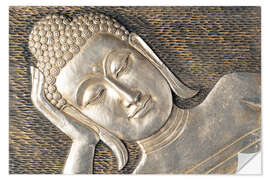 Wandsticker Sleeping Buddha