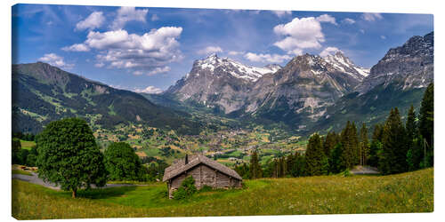 Tableau sur toile View of Grindelwald, Switzerland