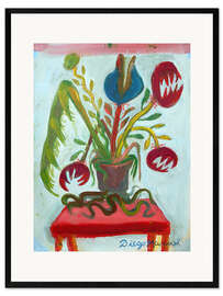 Ingelijste kunstdruk Carnivorous Flower II