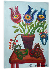 Tableau en aluminium Carnivorous Flower I