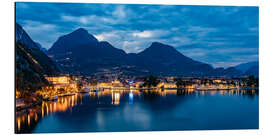 Tableau en aluminium Riva del Garda on Lake Garda in Italy