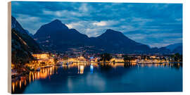 Holzbild Riva del Garda am Gardasee in Italien