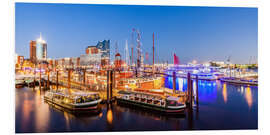 PVC-tavla HafenCity with the Elbphilharmonie in Hamburg