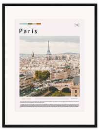 Gerahmter Kunstdruck Paris Cityscape