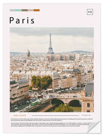 Wall sticker Paris Cityscape