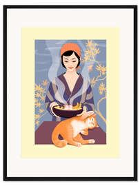 Gerahmter Kunstdruck Japanische Küche