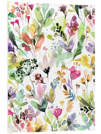 Foam board print Wild Flowers I