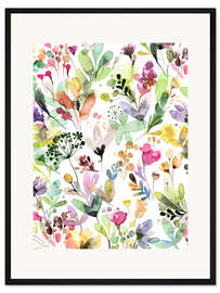 Gerahmter Kunstdruck Wild Flowers I