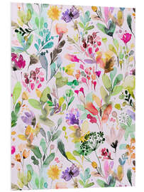 Foam board print Wild Flowers II