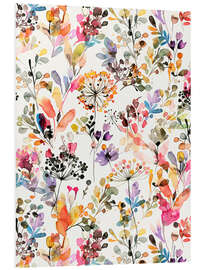 Foam board print Wild Flowers III