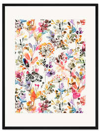 Gerahmter Kunstdruck Wild Flowers III