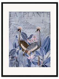Ingelijste kunstdruk Cranes in the Tropics