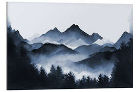 Aluminium print Moody Landscape