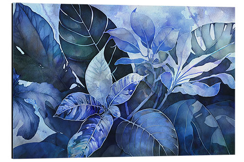 Aluminiumsbilde Blue Tropical Jungle