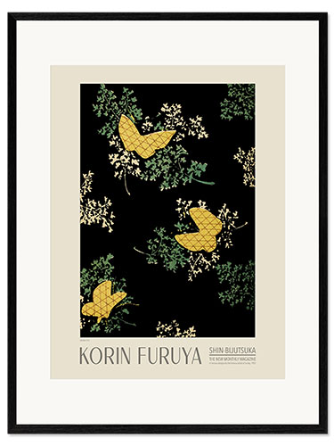 Impresión de arte enmarcada Floral Design 274, Shin-bijutsukai, 1902