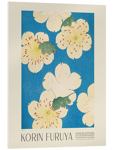 Akrylglastavla Floral Design 99, Shin-bijutsukai, 1902