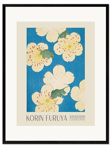 Kunsttryk i ramme Floral Design 99, Shin-bijutsukai, 1902