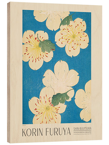 Tableau en bois Floral Design 99, Shin-bijutsukai, 1902