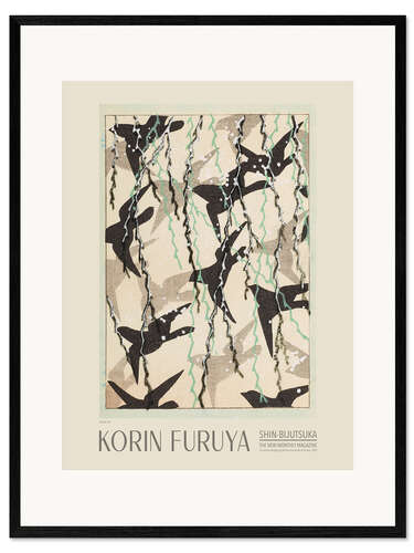 Innrammet kunsttrykk Design 245, Shin-bijutsukai, 1902