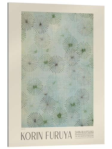 Cuadro de plexi-alu Floral Design 136, Shin-bijutsukai, 1902