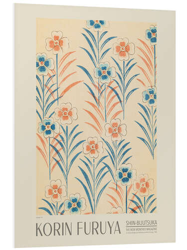 Hartschaumbild Florales Design 112, Shin-bijutsukai, 1902