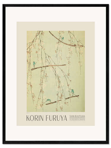 Gerahmter Kunstdruck Florales Design 176, Shin-bijutsukai, 1902