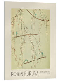 Tableau en plexi-alu Floral Design 176, Shin-bijutsukai, 1902