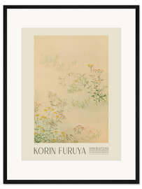 Gerahmter Kunstdruck Florales Design 348, Shin-bijutsukai, 1902