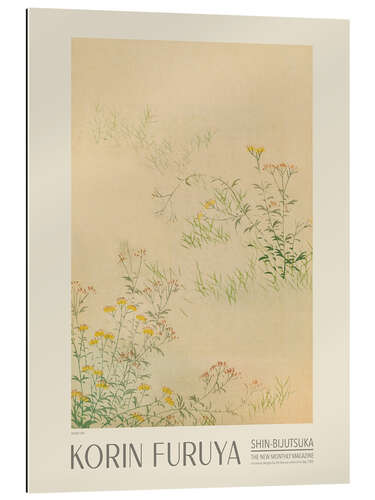 Cuadro de plexi-alu Floral Design 348, Shin-bijutsukai, 1902