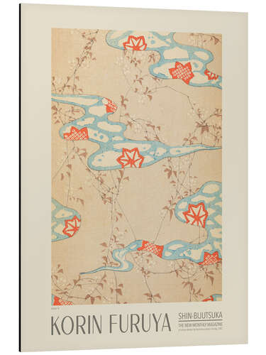 Cuadro de aluminio Floral Design 92, Shin-bijutsukai, 1902