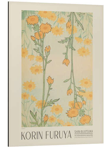 Aluminium print Floral Design 297, Shin-bijutsukai, 1902