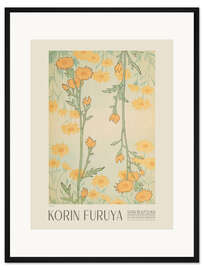 Gerahmter Kunstdruck Florales Design 297, Shin-bijutsukai, 1902