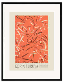 Gerahmter Kunstdruck Florales Design 61, Shin-bijutsukai, 1902