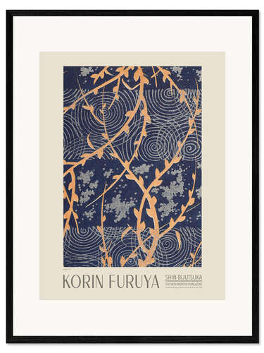 Framed art print Floral Design 239, Shin-bijutsukai, 1902