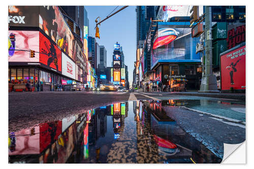 Selvklebende plakat Times Square New York