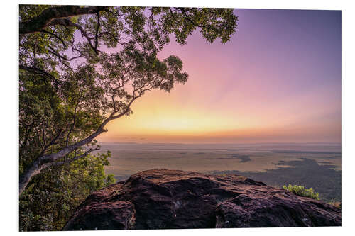 Foam board print Sunrise in the Masai Mara, Kenya II