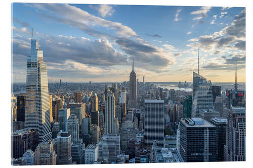 Acrylic print Manhattan Skyline