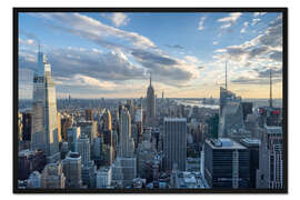 Gerahmter Kunstdruck Skyline von Manhattan