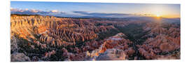 Foam board print Sunrise at Bryce Point, USA